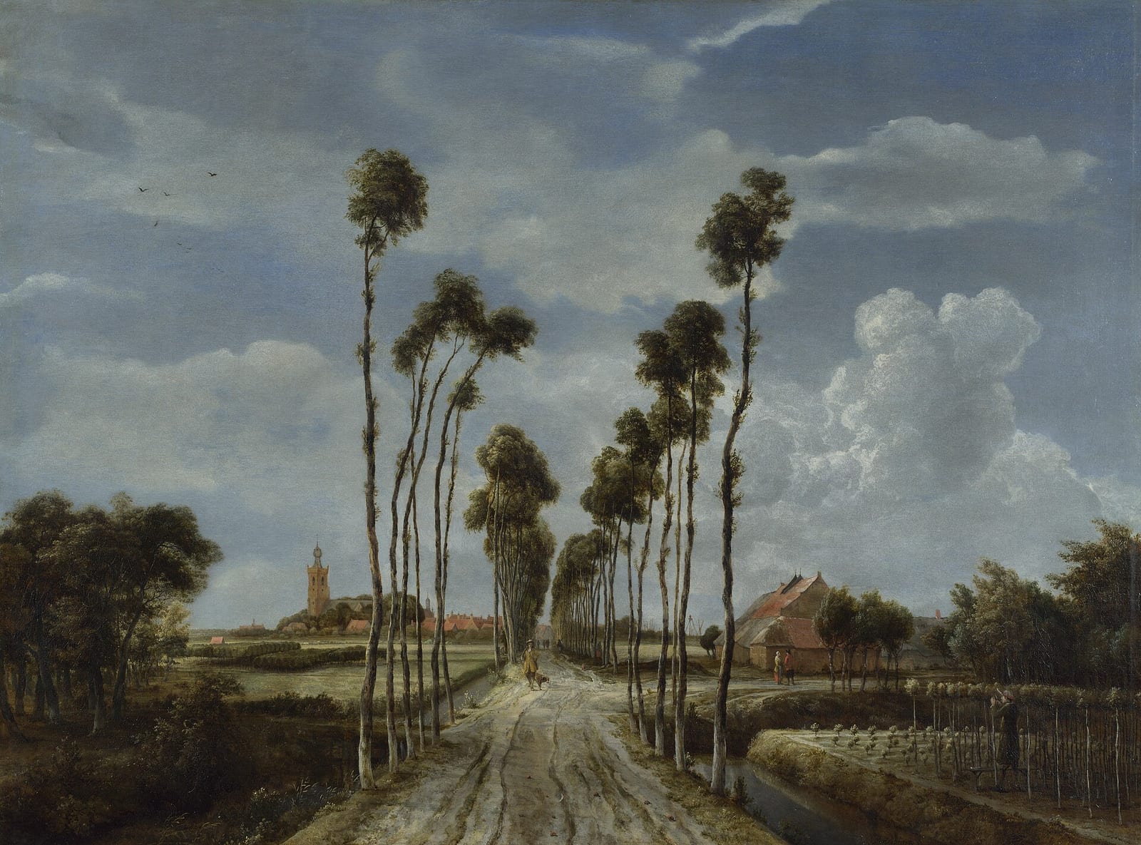 Meindert Hobbema, The Avenue at Middelharnis, 1689. National Gallery, London.